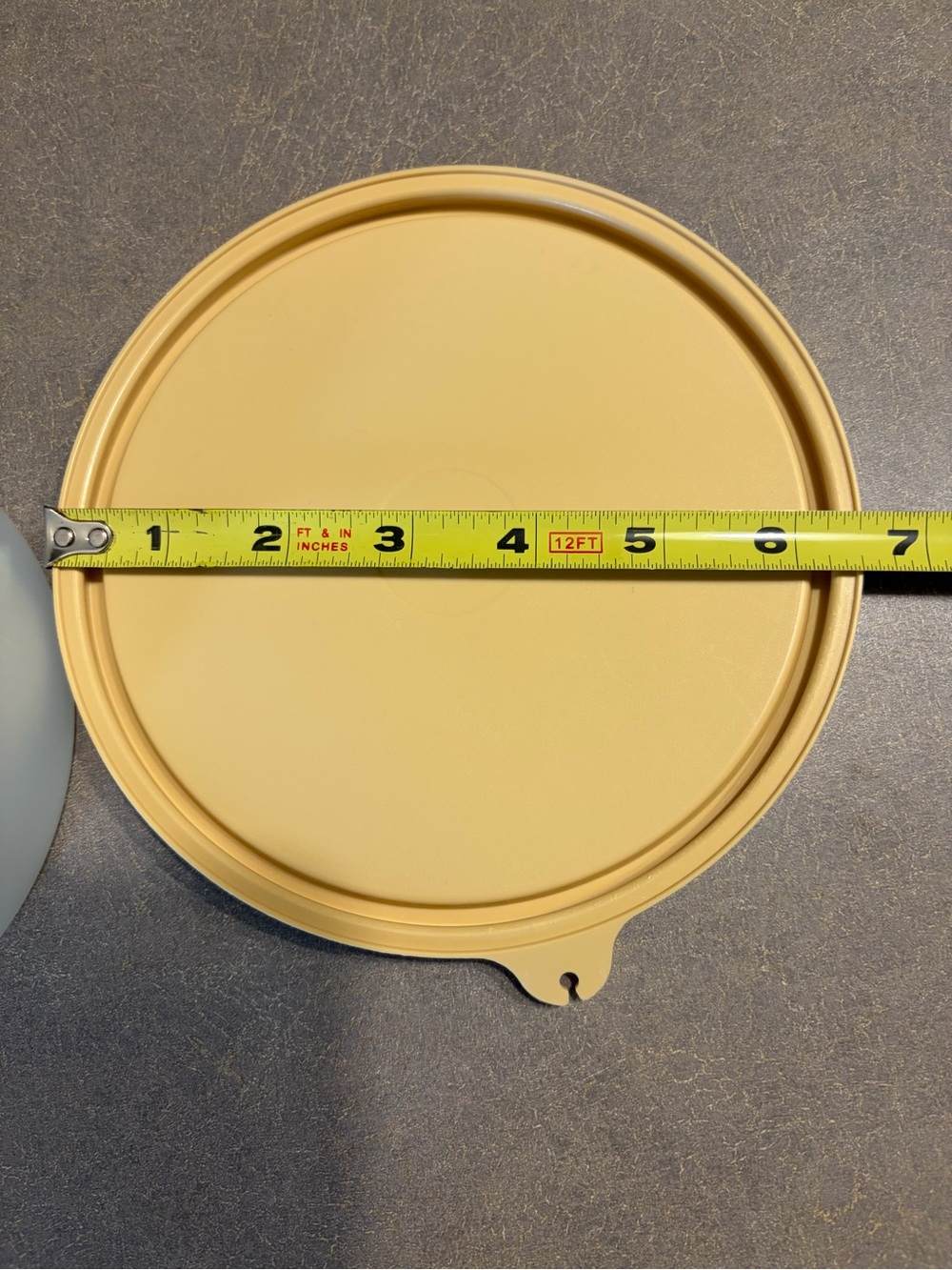 Tupperware Container Round With Tan Lid - Picture 7 of 8